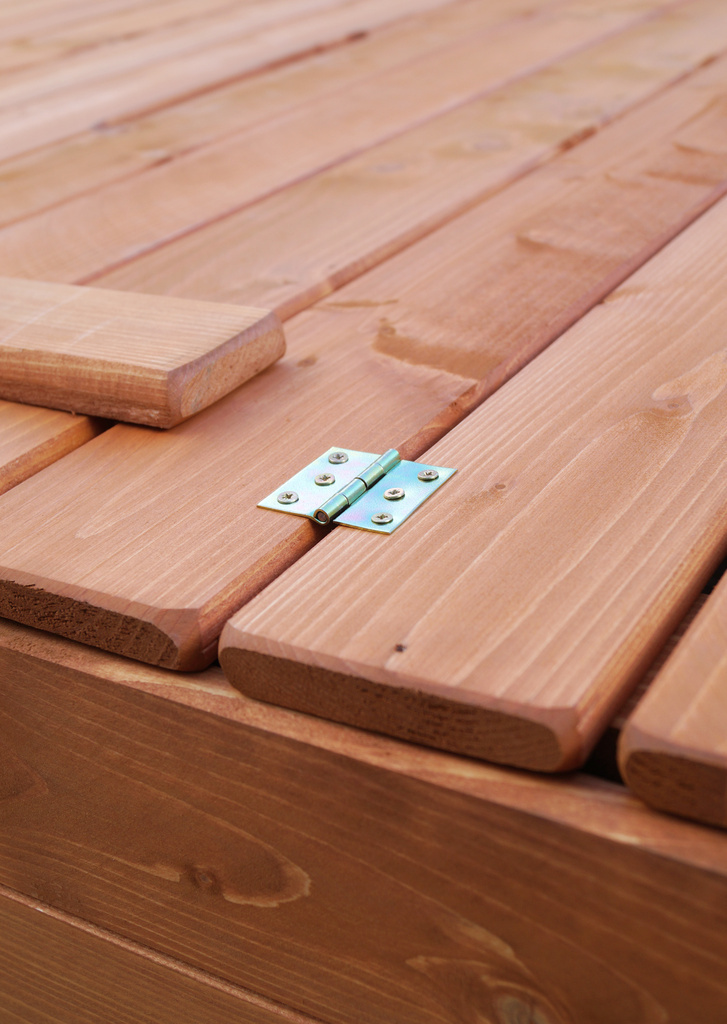 Dřevěné Pískoviště 120x120 cm s krytem, týk